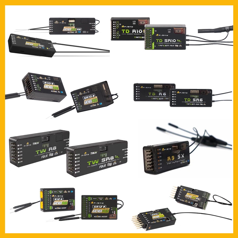 FrSky Receiver ตัวรับสัญญาณ TD R10 SR10 R6 SR6 R18 SR18 SR12 R12 TW R6 GR6 R8 SR8 Archer Plus R12+ S
