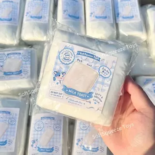 ของเล่นสกุชชี่แบบกดและทําให้ช้าลงด้วยเนื้อนุ่มเปียก-ปลาไหล​,ขนมปังปิ้งพร้อมสติ๊กเกอร์