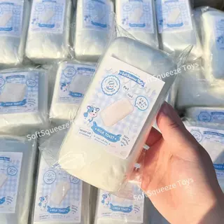 ของเล่นสกุชชี่แบบกดและทําให้ช้าลงด้วยเนื้อนุ่มเปียก-ปลาไหล​,ขนมปังปิ้งพร้อมสติ๊กเกอร์