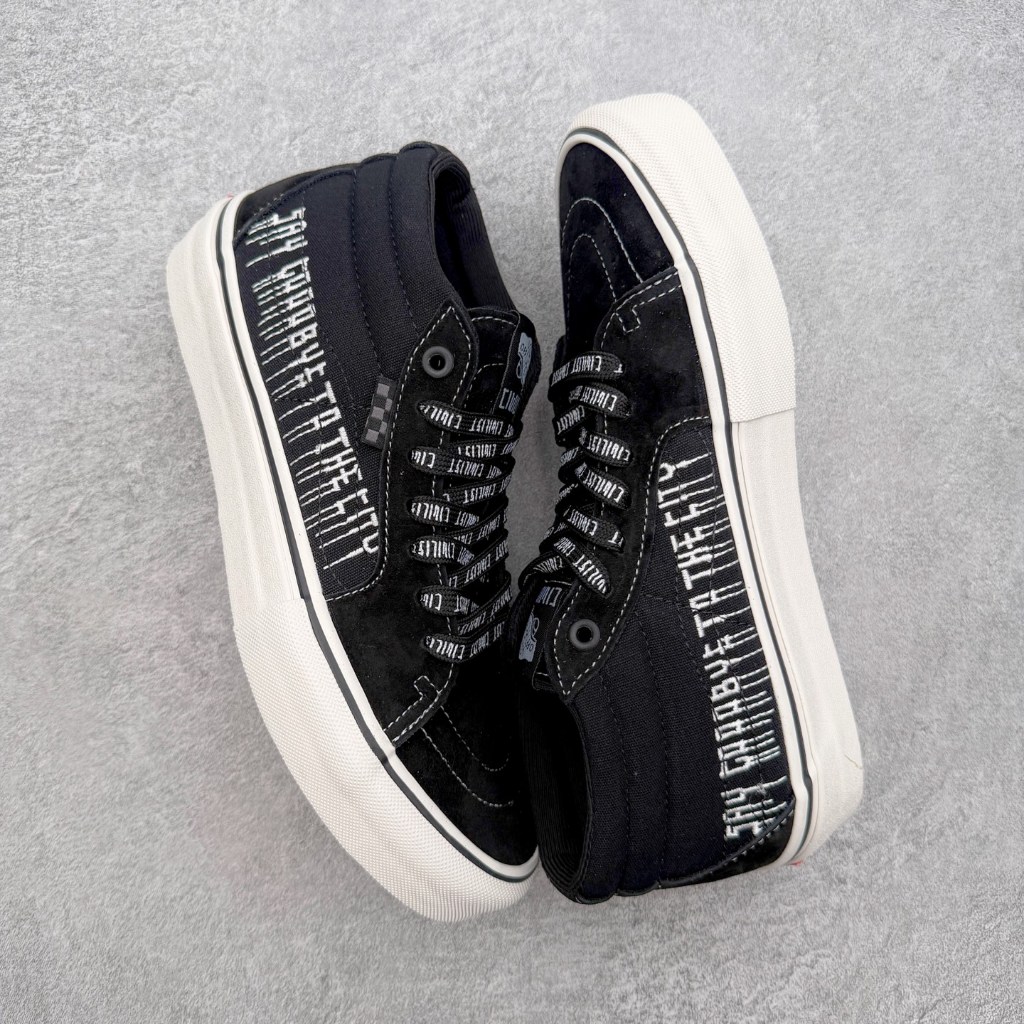 CIVILLIST BERLIN S8 Mid suede wash, ปัก street graffiti รองเท้าลําลองตัดต่ําสําหรับผู้ชายและผู้หญิง-