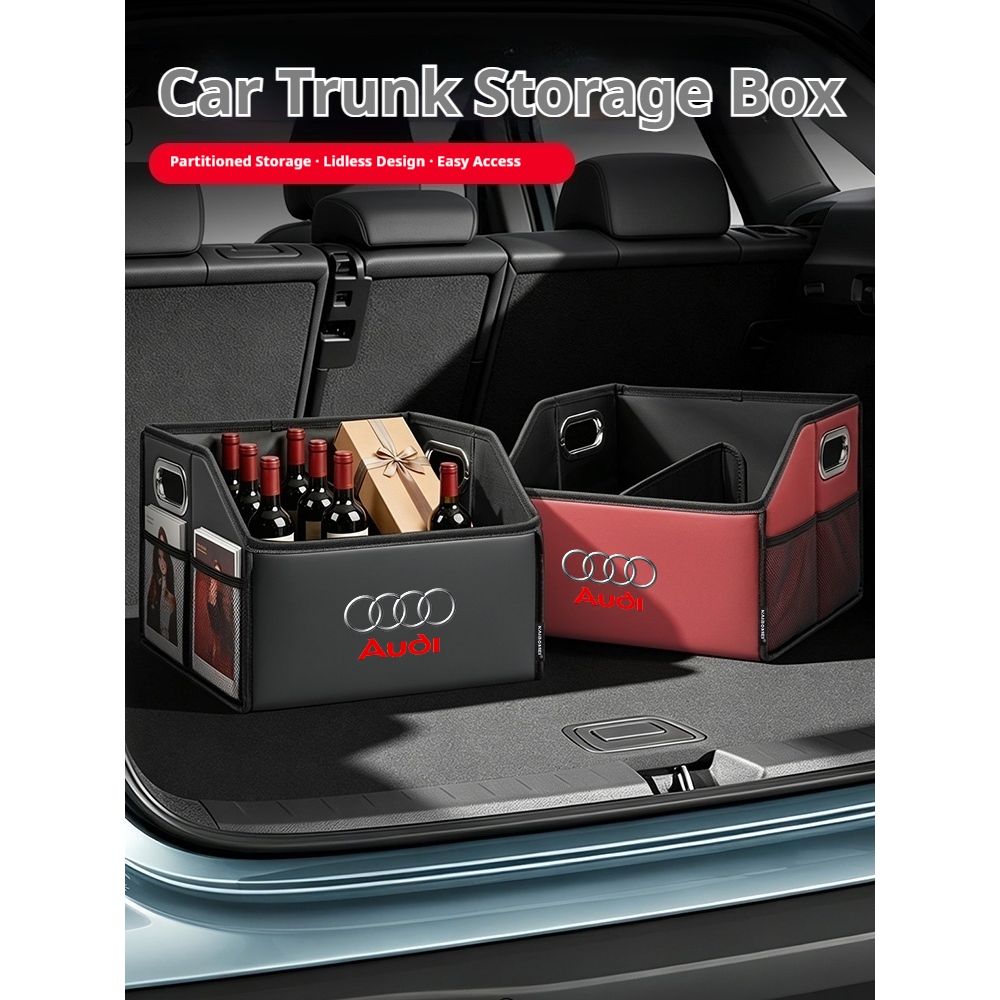 รถหนัง Trunk กล่องเก็บ Tailbox พับกระเป๋าสําหรับ Audi S Line A1 A2 A3 A4 A5 A6 A7 A8 S3 S4 S5 S6 S7 