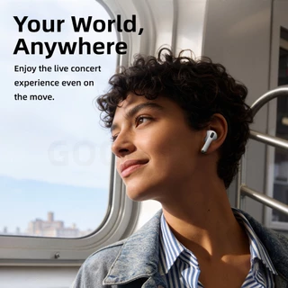 GOOJODOQ J201 หูฟังไร้สาย Bluetooth 5.3 ลดเสียงรบกวน IPX5 ไมโครโฟนในตัว เสียงชัดเจน