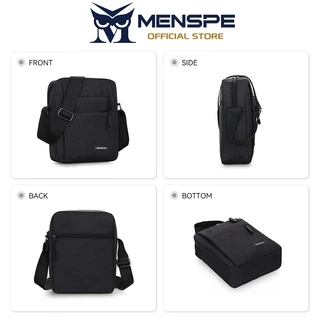 MENSPE กระเป๋าสะพายข้างผู้ชาย ดีไซน์แฟชั่นลำลอง กันน้ำ น้ำหนักเบา ความจุขนาดใหญ่ เหมาะสำหรับธุรกิจ เดินทาง และกีฬา