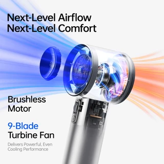 [รุ่นอัปเกรด] JisuLife Pro 1S พัดลมเทอร์โบ พัดลมมือถือ Mini Jet Fan พัดลมพกพาชาร์จแบต ปรับลมแรง 100 ระดับ จอดิจิทัล แบตทนนาน ตั้งโต๊ะ คล้องคอ เสียงเงียบ ลมเย็น ไร้สาย นักเรียน