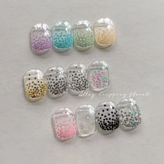 Rou Bao 12 กริดเล็บ Star เลื่อมชุดที่มีสีสัน Girly เล็บ Art DIY Charms ตกแต่ง
