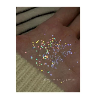 Rou Bao 12 กริดเล็บ Star เลื่อมชุดที่มีสีสัน Girly เล็บ Art DIY Charms ตกแต่ง
