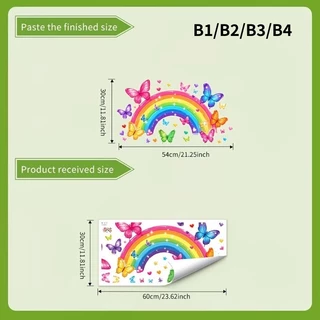 ABOVE ดอกไม้สดรูปแบบอ่างล้างจานพื้นที่ Baground Wall Stier ห้องน้ําตกแต่งผนัง Self-Adhesive ที่ถอดออกได้กันน้ํา Creative Stier TH