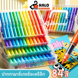 ชุดเครื่องหมายอะคริลิความจุขนาดใหญ่กล่องสี่เหลี่ยมชุดเครื่องหมายสีอะคริลิเครื่องหมายจิตรกรรมอุปกรณ์ศิลปะ