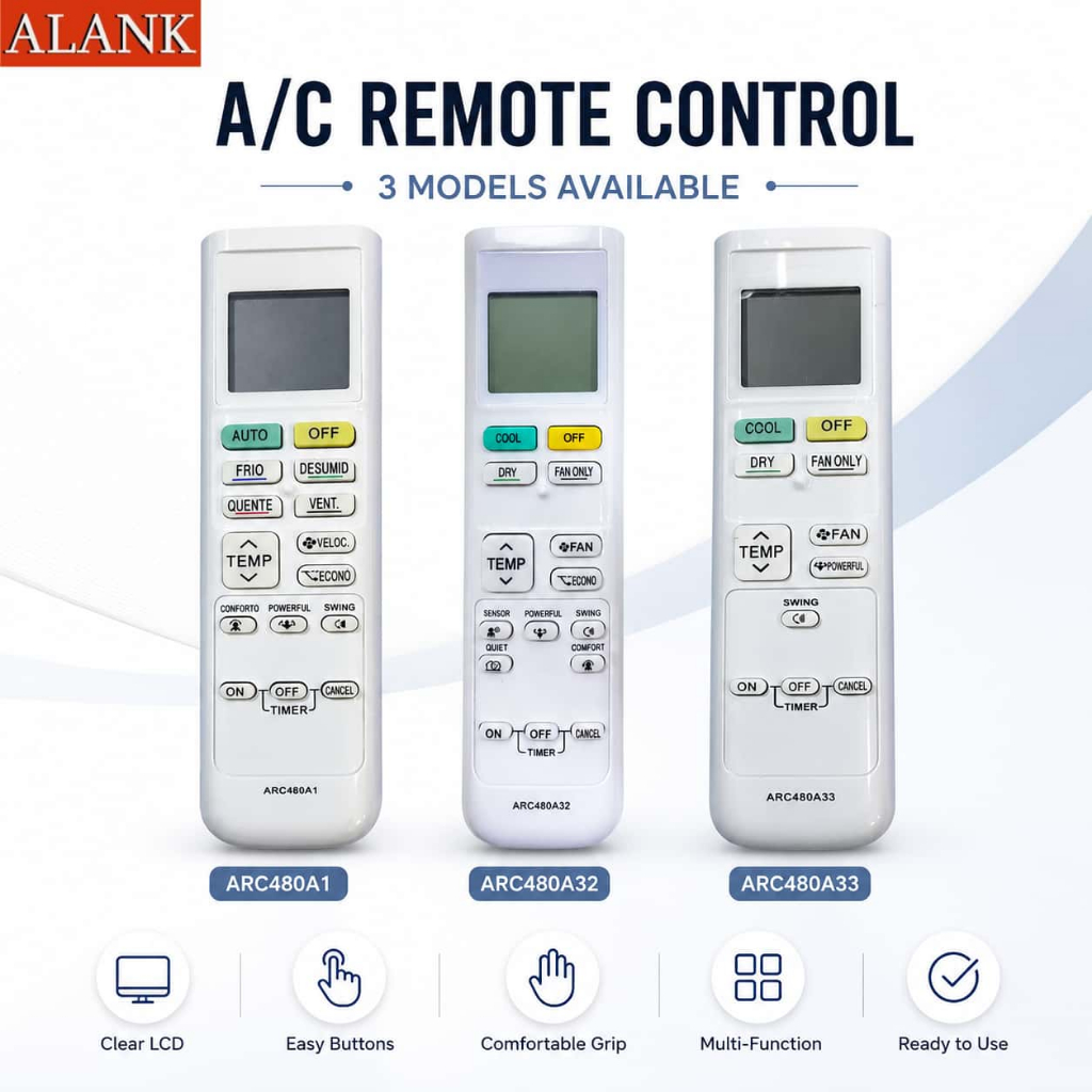 ALANK For Daikin remote รีโมทแอร์ รีโมท Series Options เลือกรุ่นสินค้าARC480A33 ARC480A32 ARC480A1