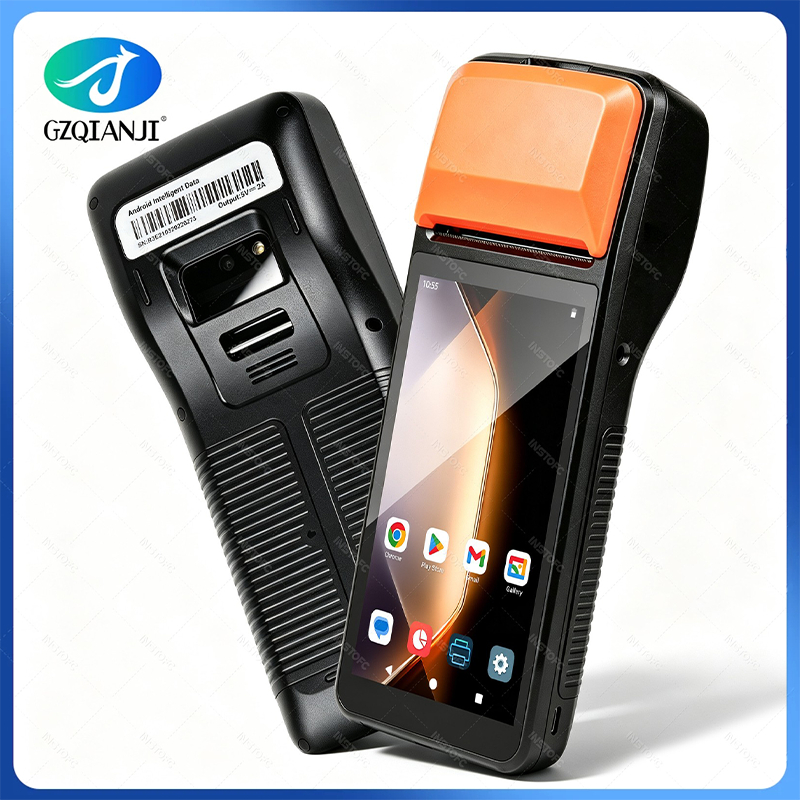 Android 13 PDA POS แบบพกพา เครื่องพิมพ์ใบเสร็จ 58mm WiFi Bluetooth รองรับ Loyverse POS Grab Merchant