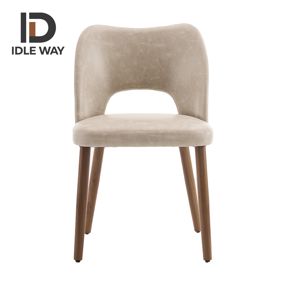 IDLEWAY เก้าอี้รับประทานอาหารเก้าอี้พักผ่อน 3008 หนังหนา PU กันน้ําหลายสีตัวเลือก (แพ็คเกจ 2 ชิ้น)