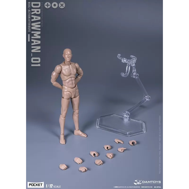 DAMTOYS DPS01 1/12 Scale Articulated Figure/ตุ๊กตาระบายสี