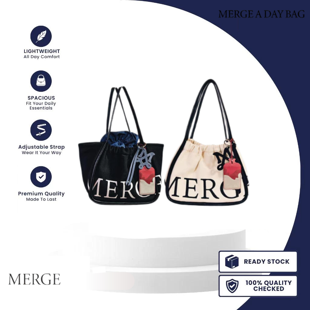 MERGE A Day Bag Medium Suede ของแท้ กระเป๋าสะพายไหล่ พร้อมส่ง