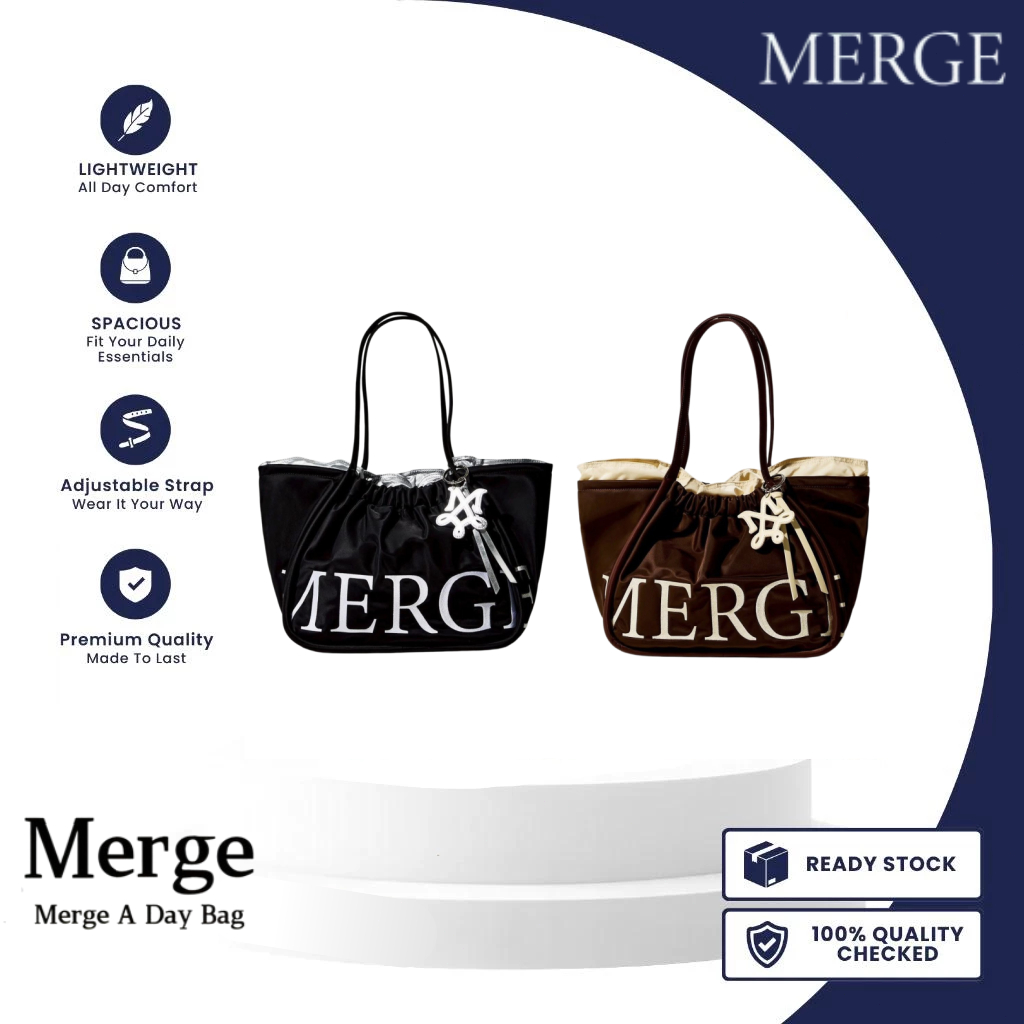 Merge A Day Bag Nylon Large ของแท้ 100% ใหม่ มือ1 กระเป๋าใหญ่ พร้อมส่ง
