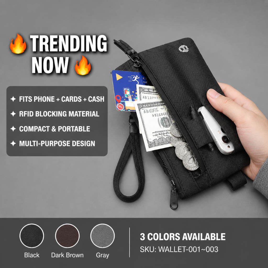 กระเป๋าขนาดใหญ่กระเป๋าบัตรเครดิต rfid กระเป๋าสตางค์ป้องกันการโจรกรรม Hand Zero กระเป๋าเดินทางโทรศัพท์มือถือ x-pac Key Case