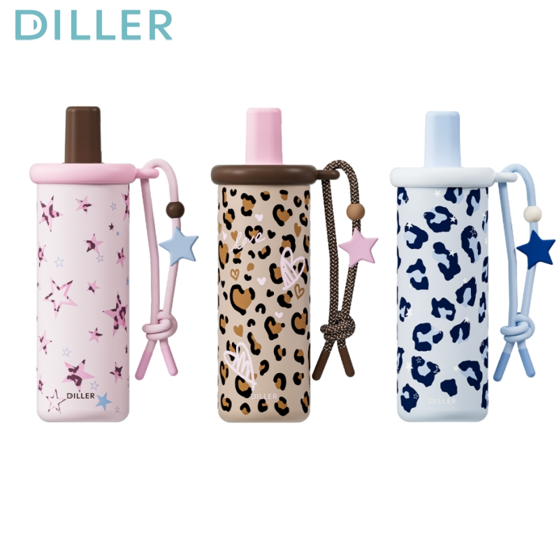 Diller 19oz/560ml เซรามิค 316 แก้วกาแฟสแตนเลสพร้อมฝาปิดกระติกน้ําสูญญากาศ Hot And Cold Tumbler D9541