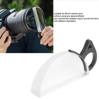 Andoer-th 80 มม. กล้องเลนส์ Prism Optical Handheld Effect Effect Filter Half Moon Photography อุปกรณ์เสริมสำหรับการถ่ายภาพบุคคล