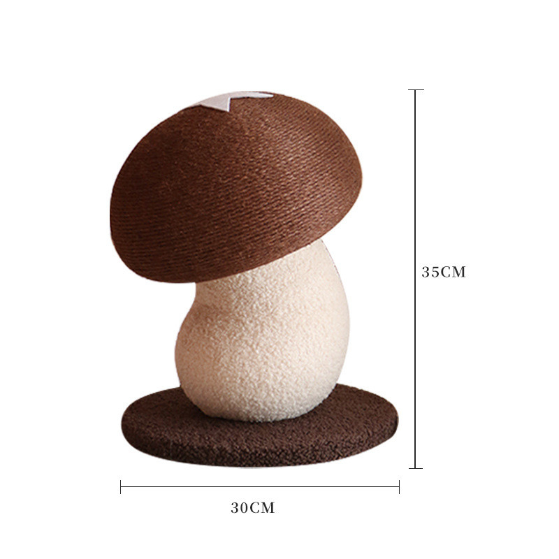 เห็ด Cat Scratching โพสต์ Sisal เชือก Scratching ของเล่นทนทาน Anti-Scratch ปีนเขาเสาสําหรับแมวลูกแมวบด Paws ของเล่น