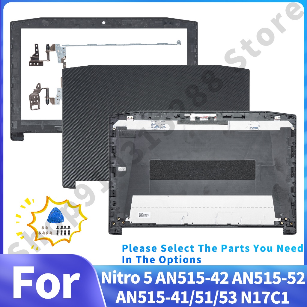 สําหรับ Acer Nitro AN515-42 AN515-41 AN515-51 AN515-52 AN515-53 ฝาหลัง+เฟรม+บานพับชุดเดียว