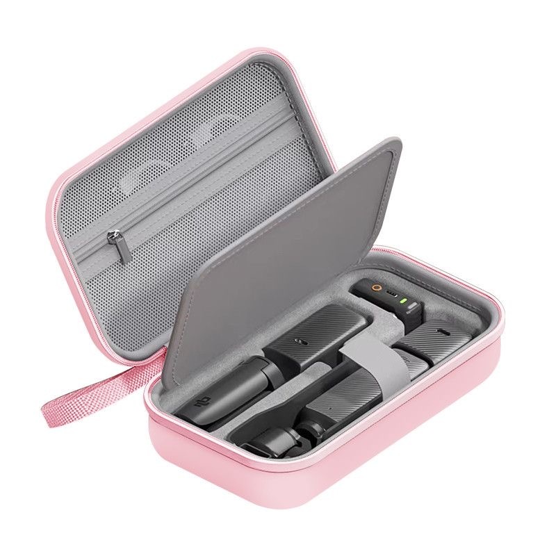 กระเป๋าถือพร้อมช่องสําหรับ DJI Osmo Pocket 4/3 กันกระแทกป้องกันกระเป๋าสําหรับ Osmo Pocket Camera Organizer Case พร้อมสายคล้องไหล่