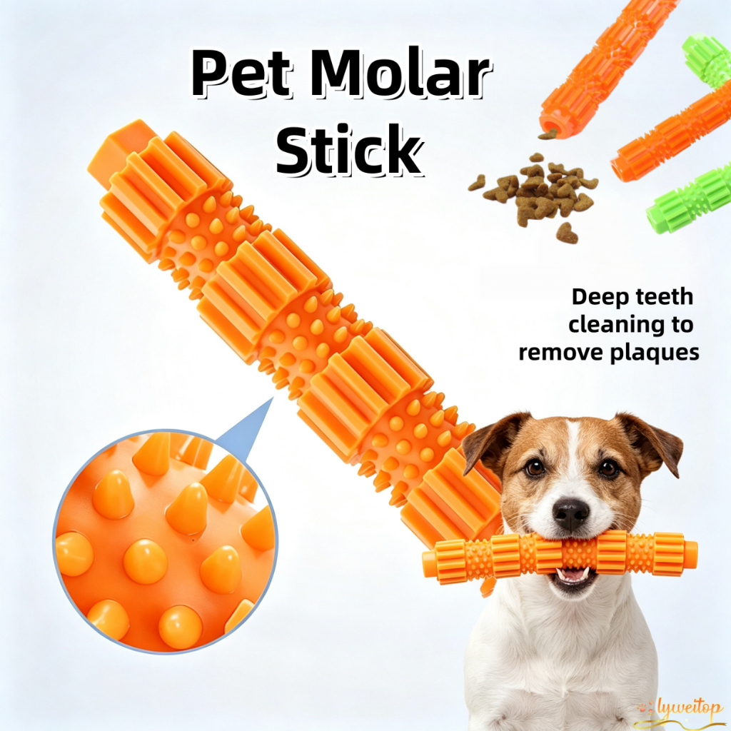 สุนัขฟันทําความสะอาด Stick ของเล่นรักษา Dispensing แมวกัดเคี้ยวของเล่นสัตว์เลี้ยง Molar ของเล่นสําหรับทันตกรรม Care