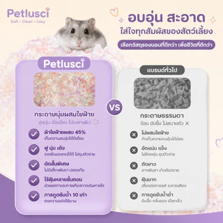 PETLUSCI® กระดาษรองกรงสีสันสดใส รองกรงแฮมสเตอร์ 450G เยื่อไม้ธรรมชาติ ไร้ฝุ่น นุ่มฟู สำหรับแฮมสเตอร์ เม่นแคระ