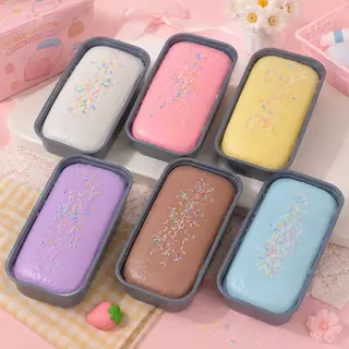 ของเล่นบีบอัด ข้าวเหนียวมันม่วง นิ่มสุด เค้กนิ่ม กล่องเค้ก คืนตัวช้า ของเล่นคลายเครียด