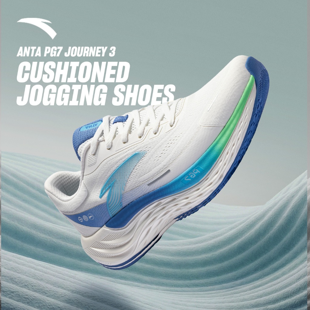 ANTA ผู้ชาย PG7 รองเท้าวิ่งกีฬา Travel Cushioning Rebound Shock Absorption รองเท้ากีฬา 1126B5546R