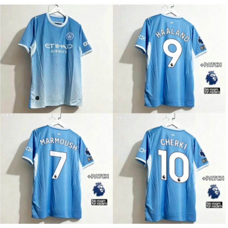 ManCityTeam home เสื้อเจอร์ซีย์รุ่นแฟนๆ 26/27 รุ่น S-4XL HAALAND