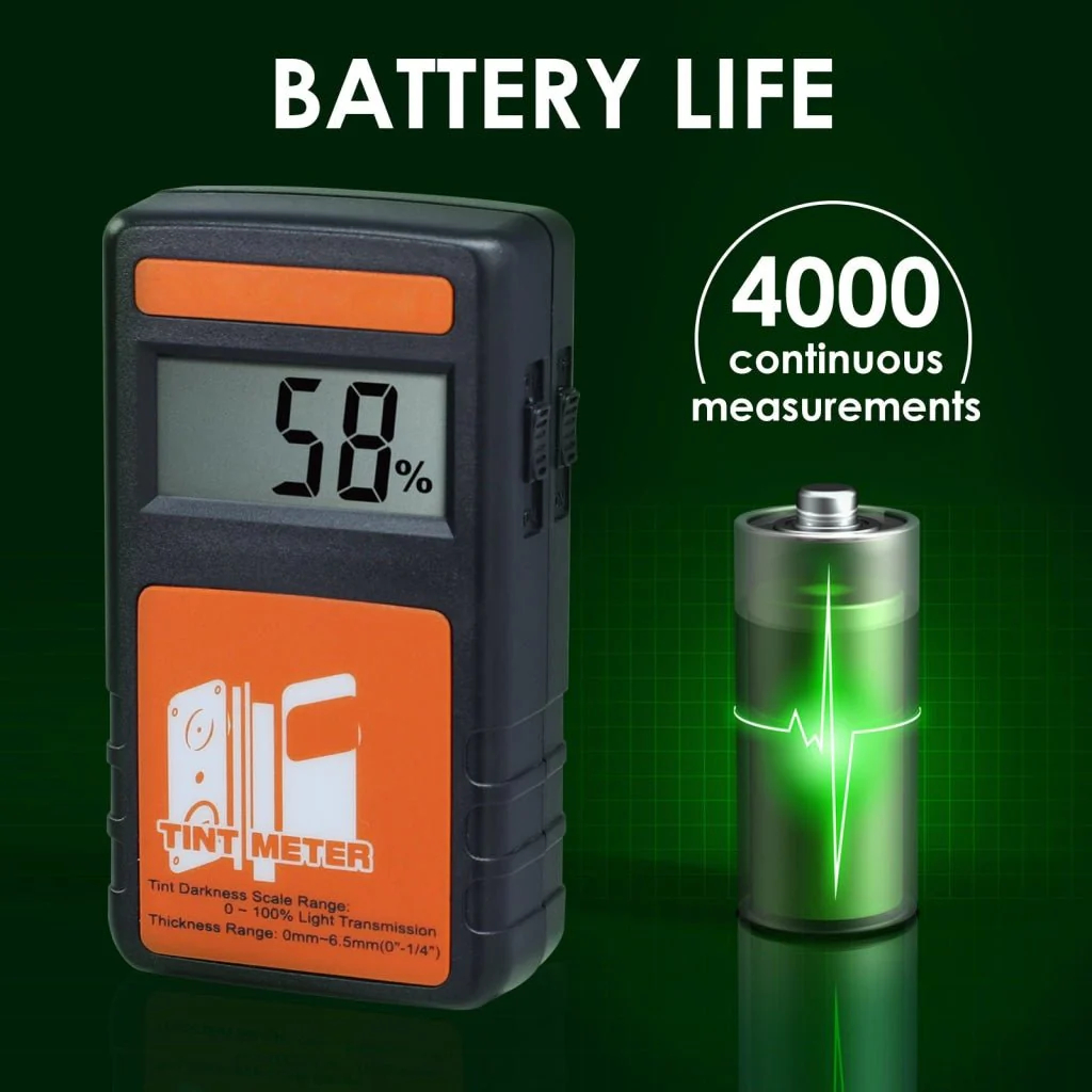 Portable Window Tint Visible Light Transmittance (VLT) Meter
