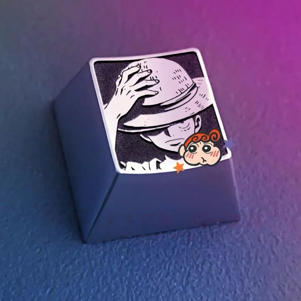 One Piece Metal Keycap เลเซอร์แกะสลักแกนข้ามสองมิติ MX Bearing ปรับให้เข้ากับ F1 ~ F12 คีย์บอร์ด r4