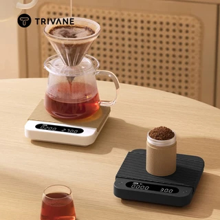 E-POUND Coffee Scale เครื่องชั่งกาแฟ ตาชั่งดิจิตอล พร้อมจับเวลา Type-C แผ่นซิลิโคนกันลื่น สำหรับ Pour Over Espresso