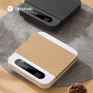 E-POUND Coffee Scale เครื่องชั่งกาแฟ ตาชั่งดิจิตอล พร้อมจับเวลา Type-C แผ่นซิลิโคนกันลื่น สำหรับ Pour Over Espresso