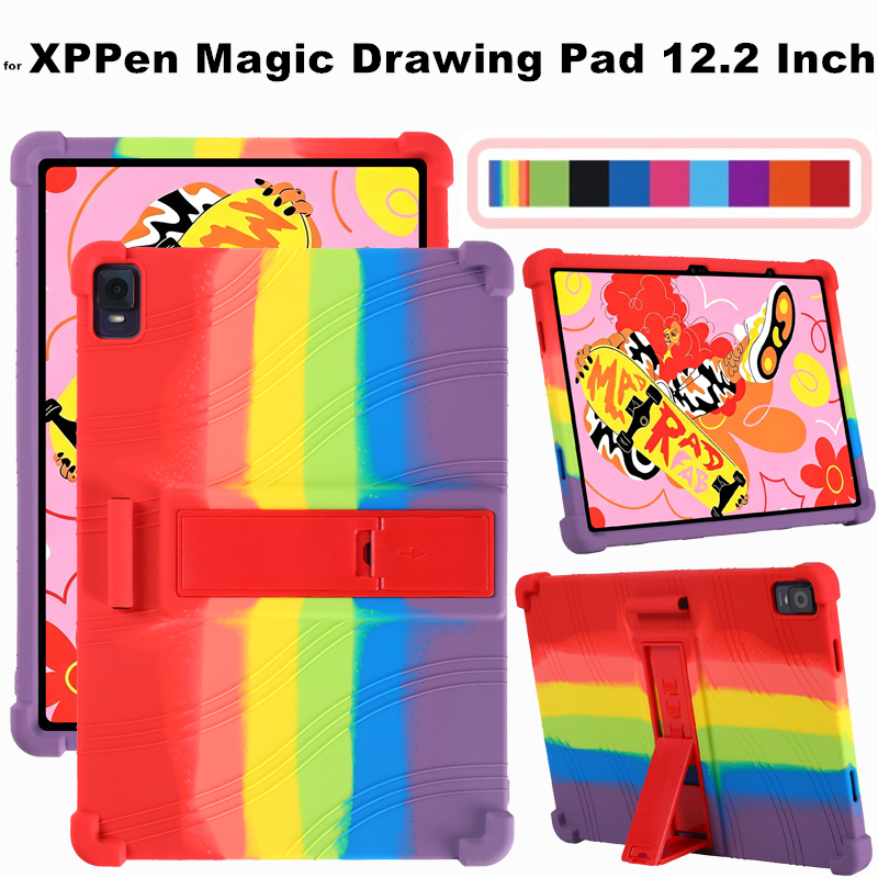 สําหรับ XPPen Magic Drawing Pad 12.2 นิ้ว 2025 เคสแท็บเล็ต Super กันกระแทกซิลิโคนอ่อนนุ่มป้องกันกรณี