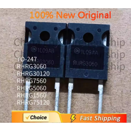 5PCS ใหม่นําเข้า RHRG75120 RHRG30120 RHRG7560 RHRG5060 RHRG3060 RHRG1560 TO-247 1200V 75A High Power