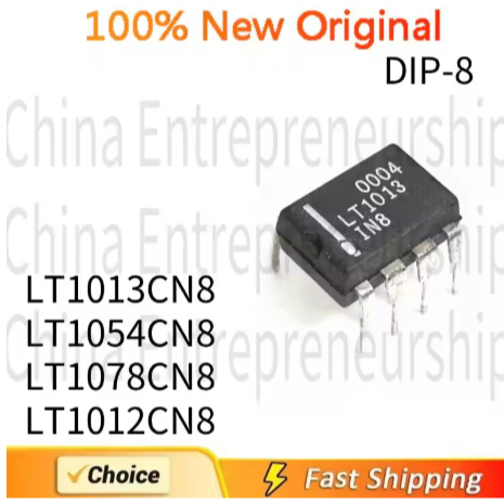 5 PCS DIP-8 LT1013CN8 LT1054CN8 LT1078CN8 LT1012CN8 DIP-8 Dual เครื่องขยายเสียงการทํางาน IC ชิป 100%