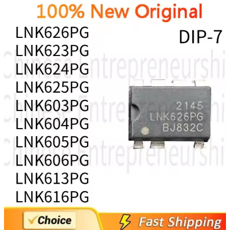 5PCS DIP-7 LNK626PG LNK623PG LNK624PG LNK625PG LNK603PG LNK604PG LNK605PG LNK606PG LNK613PG LNK616PG