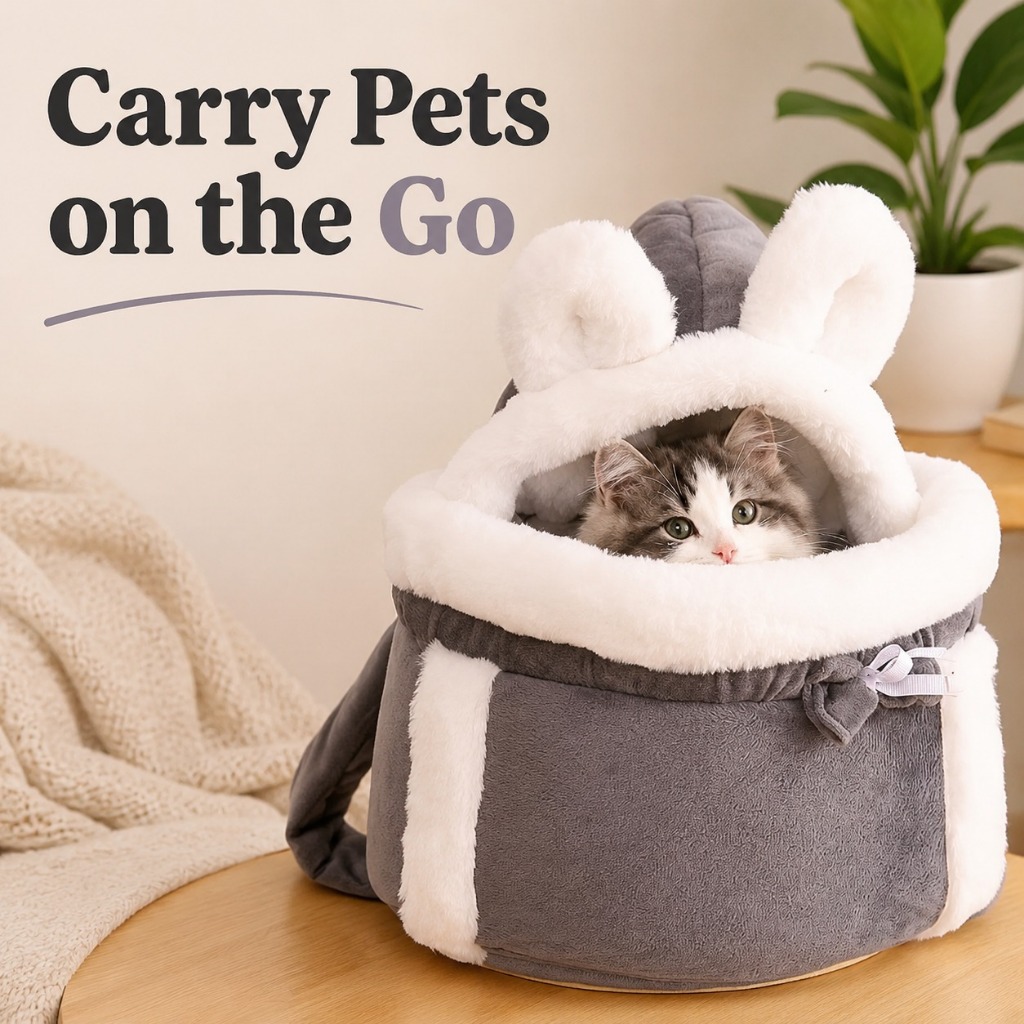 Cat Carrier กระเป๋าเป้สะพายหลัง Cat Bed Carrier สําหรับแมว Beg Kucing