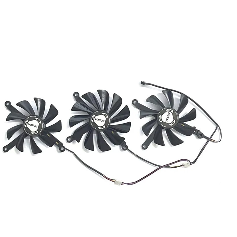 1 ชุด 3 พัดลม CF1010U12S XFX Radeon RX 5700 XT GPU พัดลม, สําหรับ XFX RX 5600 XTRX 5700RX 5700 XT กา