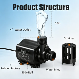 น้ํามัน Dc5v Micro Pump กันน้ํา Pond 500l/h 4w ปั๊มน้ําน้ํามันพร้อม FL Micro Water Circuu Fip พร้อมปั๊ม กันน้ํา ] น้ํามันยก Micro ปั๊ม Circul Fip