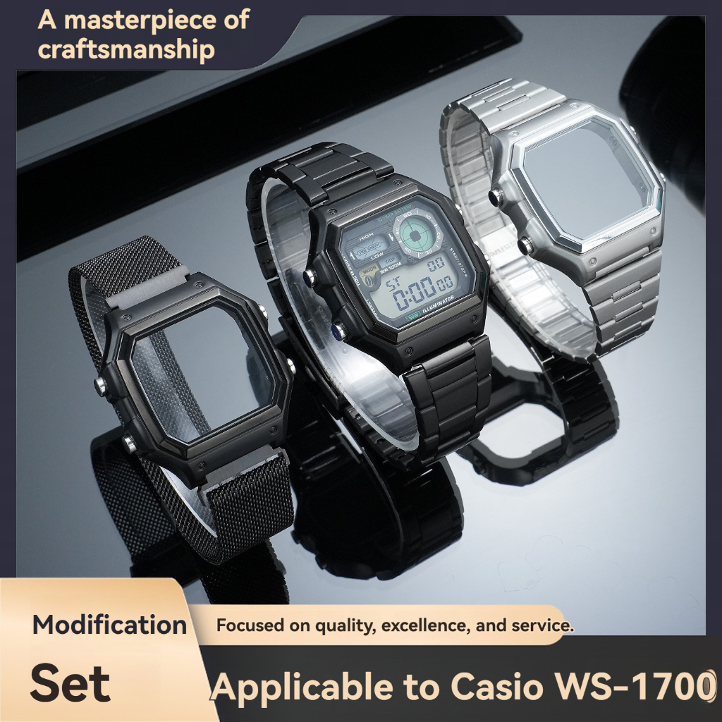 เหมาะสําหรับ Casio กีฬานาฬิกาอุปกรณ์เสริม AE-1200 AE-1300 WS-1700/WS-1600/WS-1500/WS-1400H/WS-1300 ด