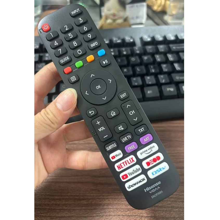 สําหรับ Hisense VIDAA EN2P30H รีโมทคอนโทรลเข้ากันได้กับ Hisense TV 43H6G 43H77G 43V6G 43A60G 43A60H 