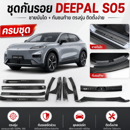 สําหรับ 24-26ปี Changan Deepal S05 | OEM-สไตล์ที่กั้นประตู | 304 สแตนเลส, ป้องกันรอยขีดข่วน, กาว 3ม | 8/2 ชิ้น