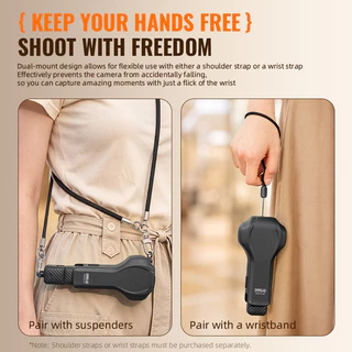 STARTRC เหมาะสําหรับเคสป้องกันฝาพับ DJI Pocket 4P, Pocket 4pro การบีบอัดเปลือกแข็งและเคสป้องกันป้องกันการตก