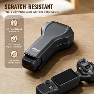STARTRC เหมาะสําหรับเคสป้องกันฝาพับ DJI Pocket 4P, Pocket 4pro การบีบอัดเปลือกแข็งและเคสป้องกันป้องกันการตก