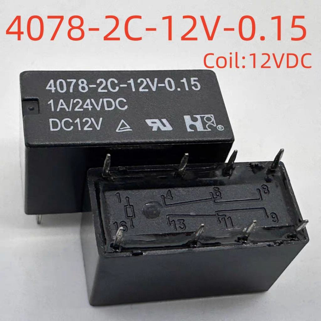 รีเลย์ 4078-2C-12V-0.15 N4078-2C-12V-0.36 W 8 Pins