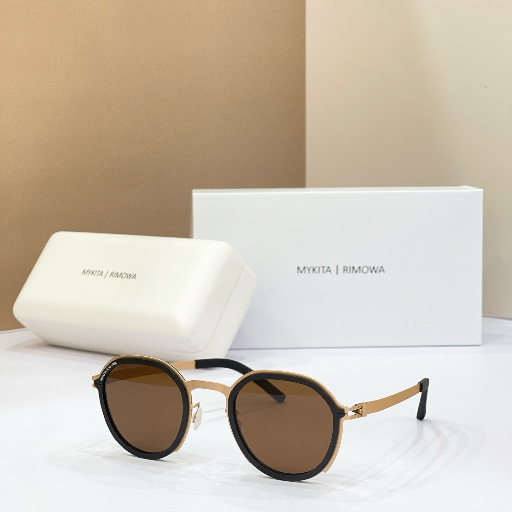 [คุณภาพสูง] แว่นกันแดด MYKITA MR001 Retro Round Eye Protection Anti-Ultraviolet Fashion แว่นกันแดด Unisex