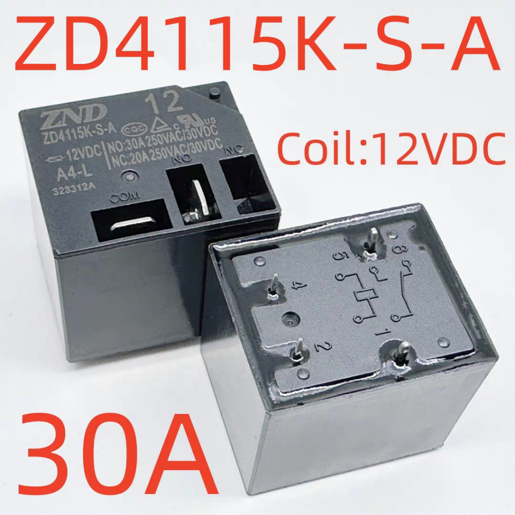 4 Pin สองใส่ 30A/40A เครื่องทําน้ําอุ่นรีเลย์ ZD4115K-SA 12VDC T91LA