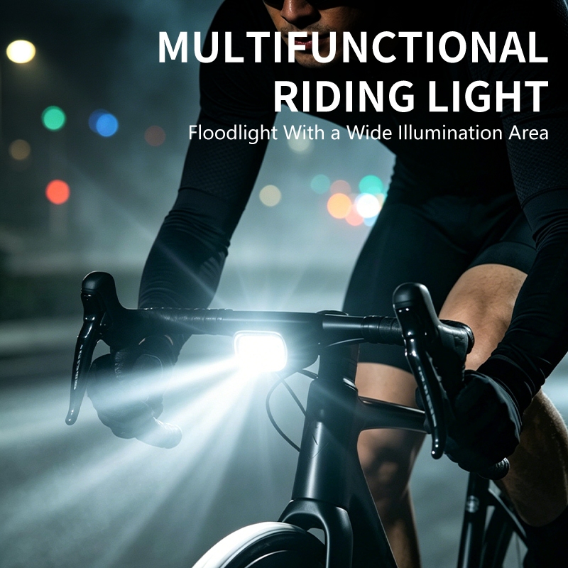 SMILING SHARK Super Bright ไฟจักรยาน LED ไฟสีแดงขี่จักรยาน Tai Llight Type-c ชาร์จ 5 โหมดกลางแจ้งขี่จักรยานแสงกันน้ํา QXD346 — صورة 2