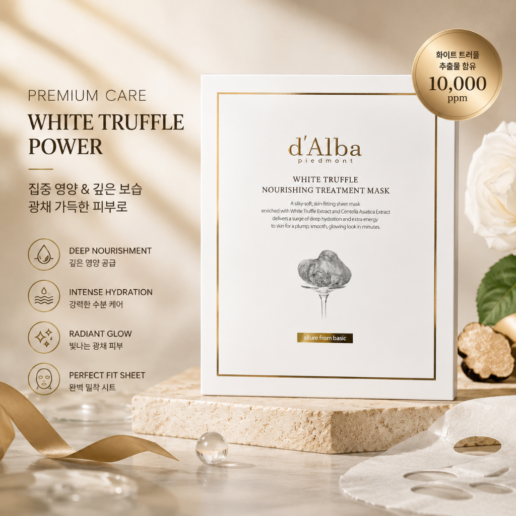 DAlba Piedmont White Truffle Nourishing Treatment Mask, มาส์กหน้า Hydrating & Radiant Glow เข้มข้น, มาส์กบํารุงผิวระดับพรีเมียม